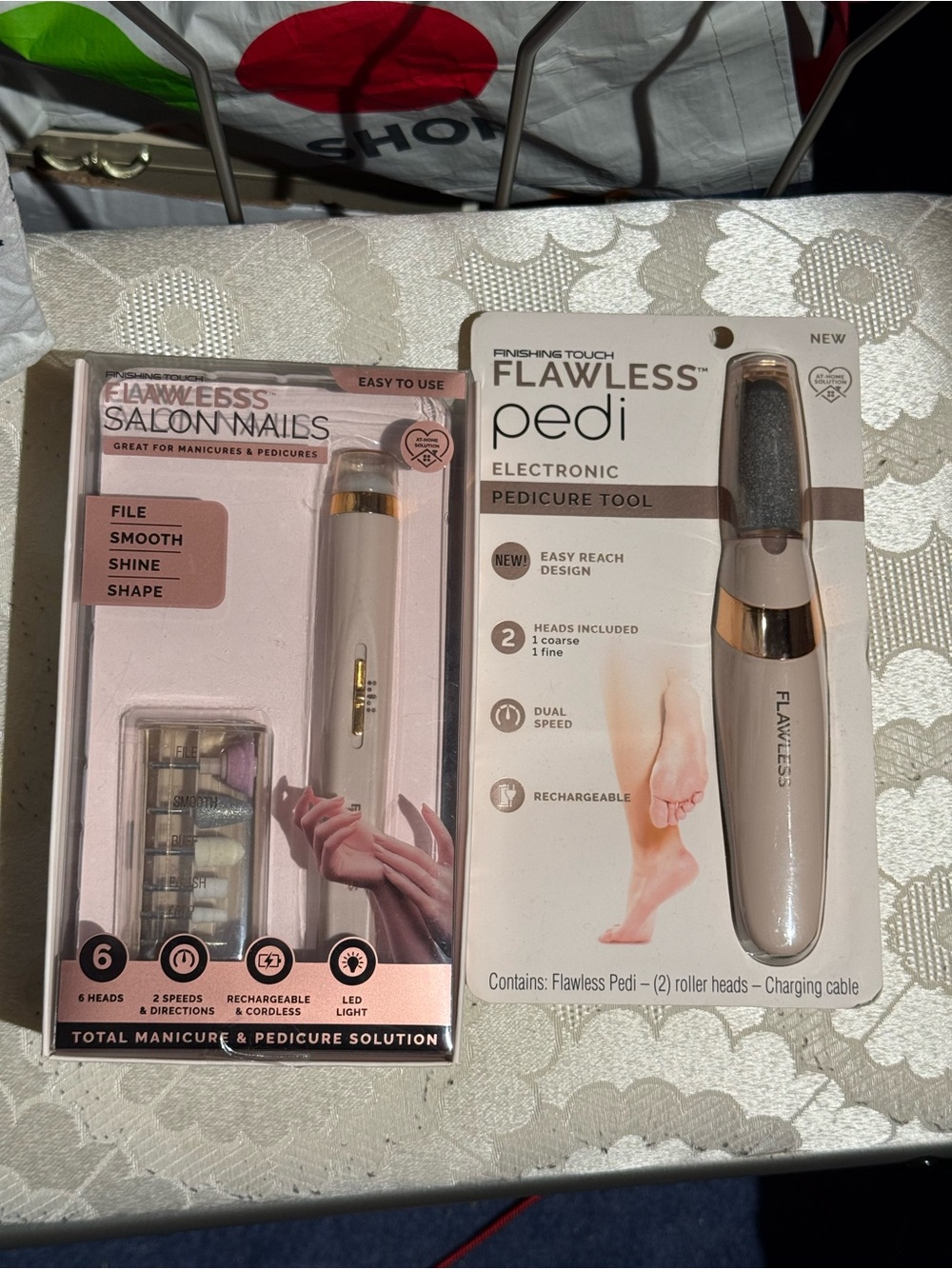 LAWLESS Pink and Rose Gold Electronic Pedi & Nail Grooming Kit